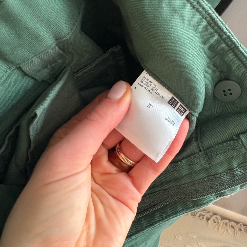 Uniqlo Women’s High-wait Chino Wide Leg Pants - Picture 3 of 5
